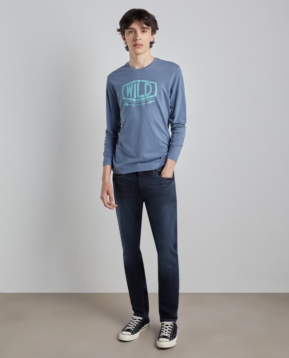 Tshirt à manches longues fantaisie avec imprimé