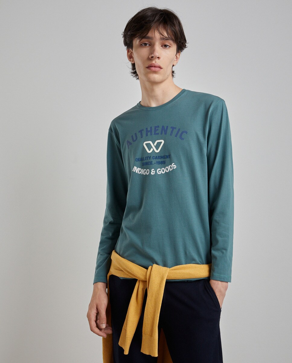 Tshirt à manches longues fantaisie avec imprimé