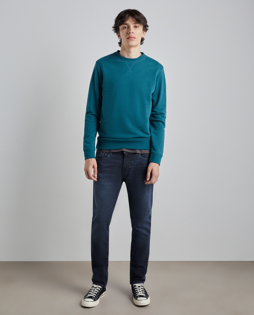 Sweat à col rond en uni