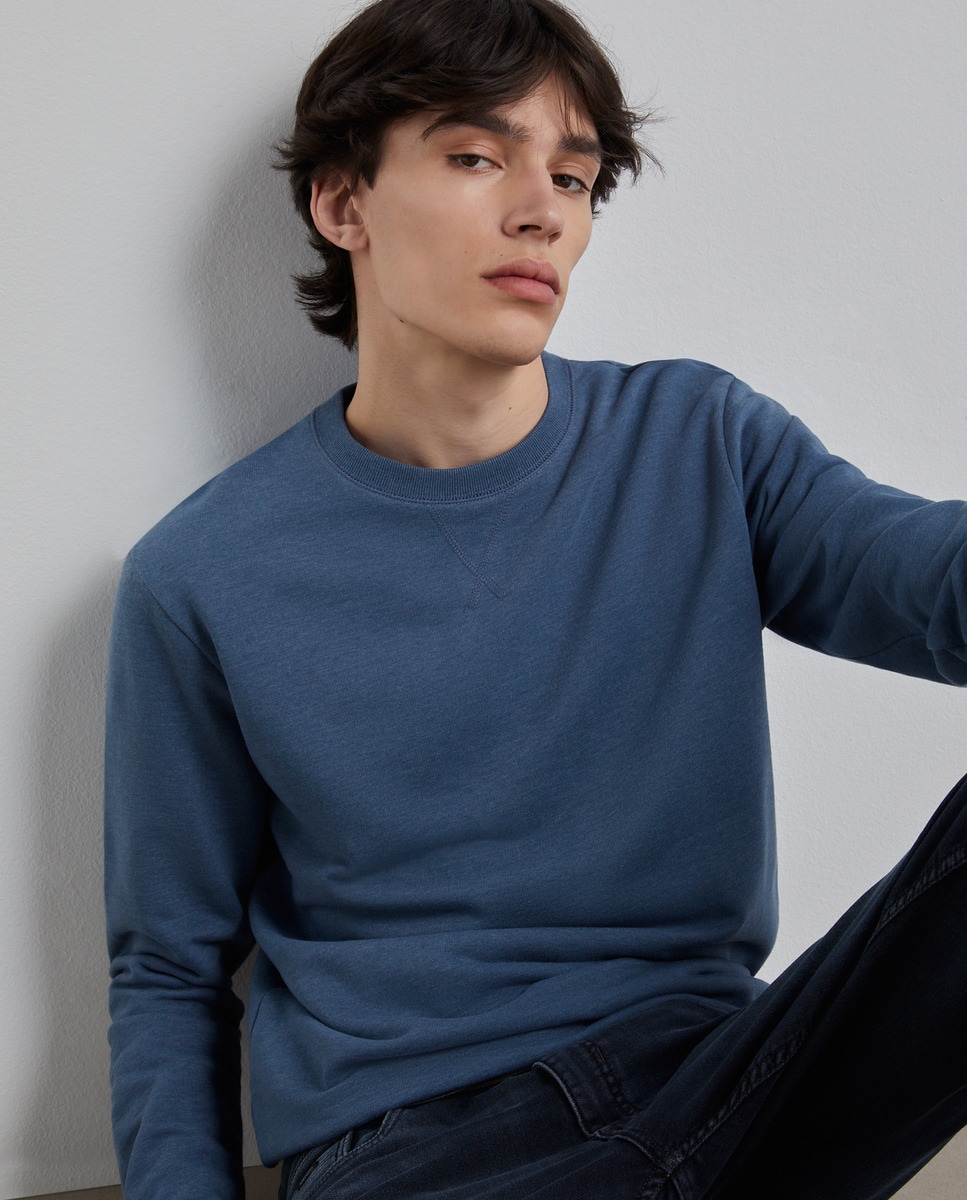 Sweat à col rond en uni