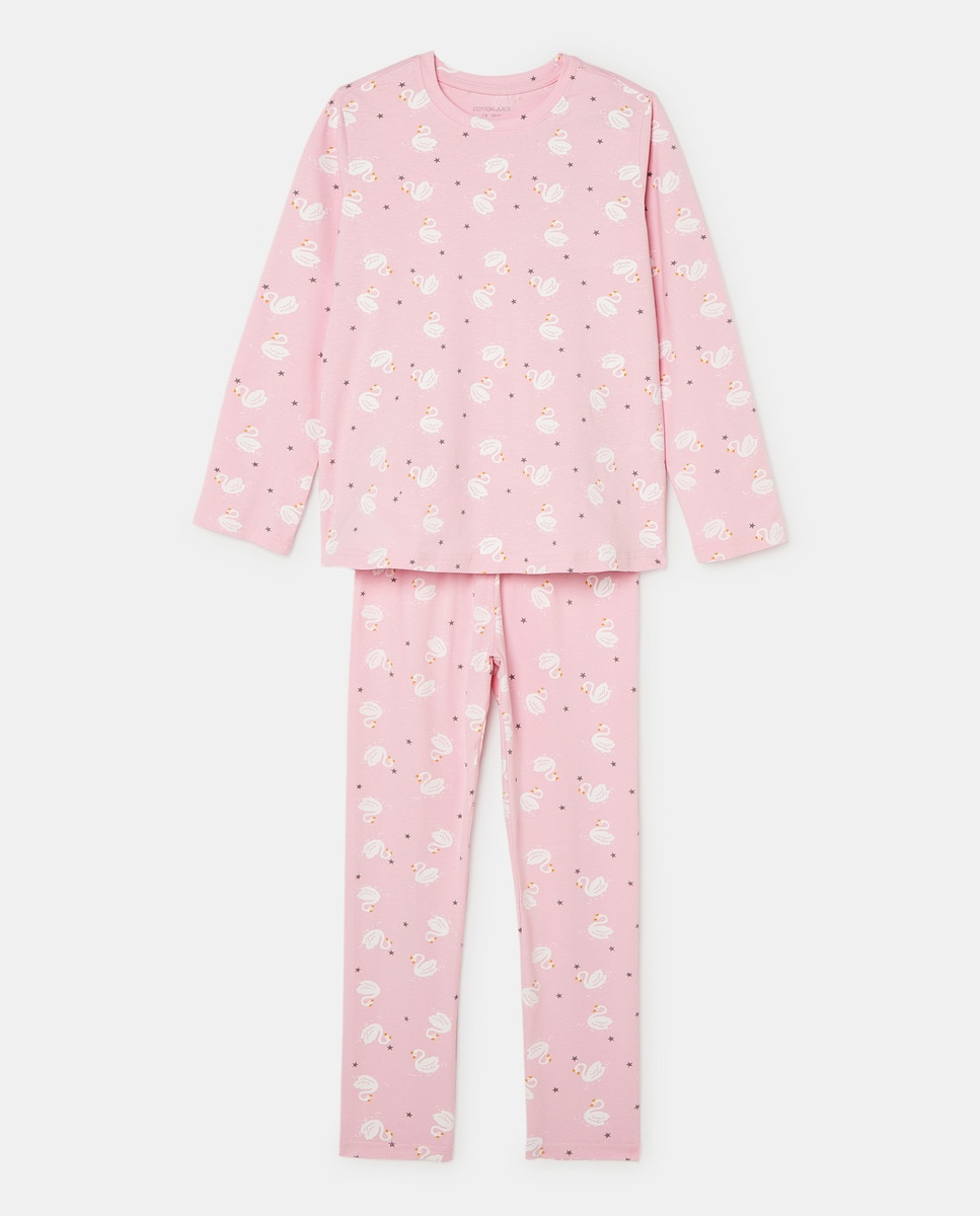 Pyjama leggings longs imprimé cygne