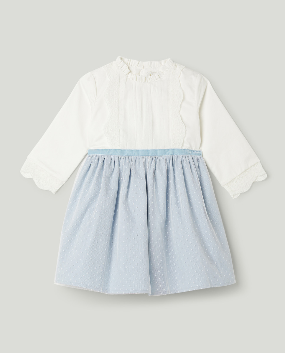 Robe manches longues tulle