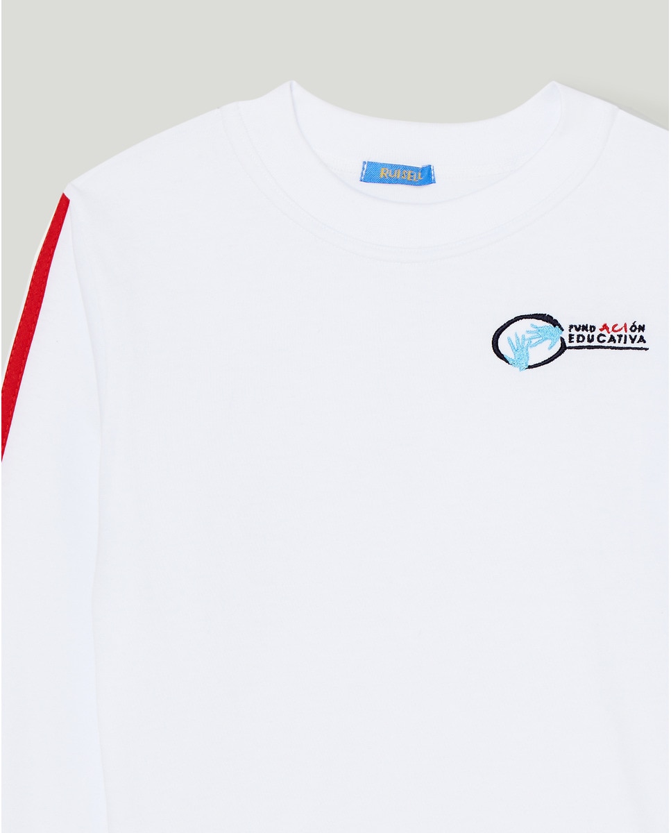 Camiseta manga larga - RUISELL - Blanco Blanco-6