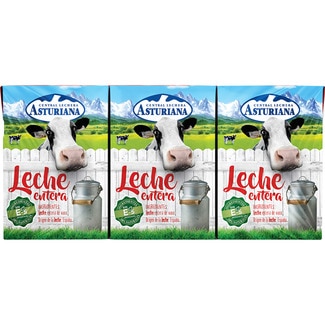 leche entera pack 6 briks 200 ml - Asturiana