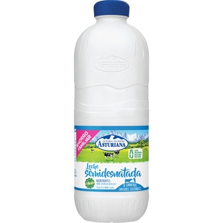 leche semidesnatada botella 2,2 l - Asturiana