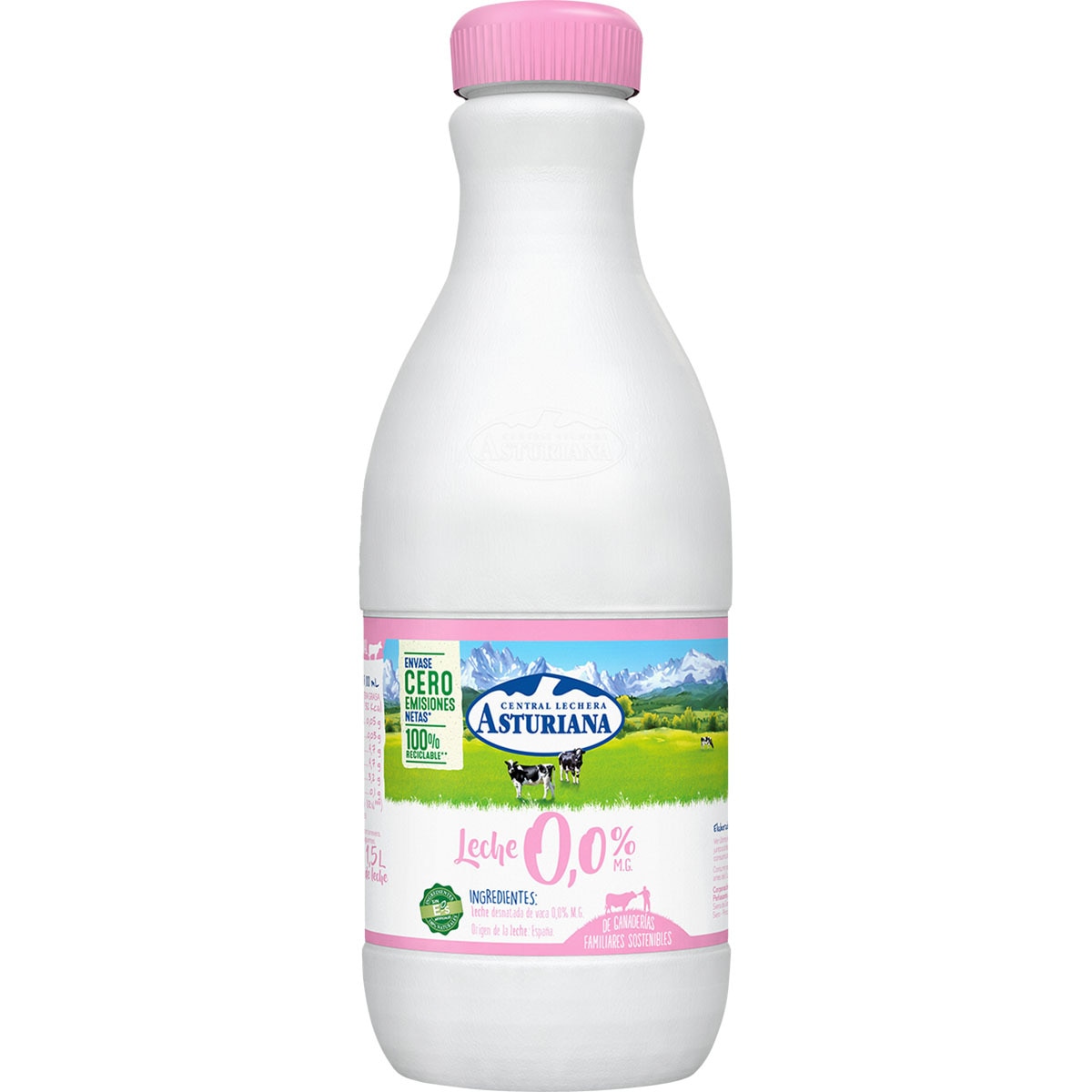leche desnatada 0,0% Materia Grasa botella 1,5 l
