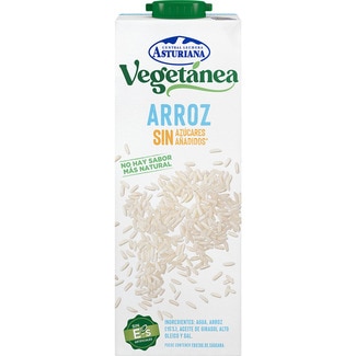 bebida de arroz sin azúcares añadidos brik 1 l - Asturiana Vegetanea