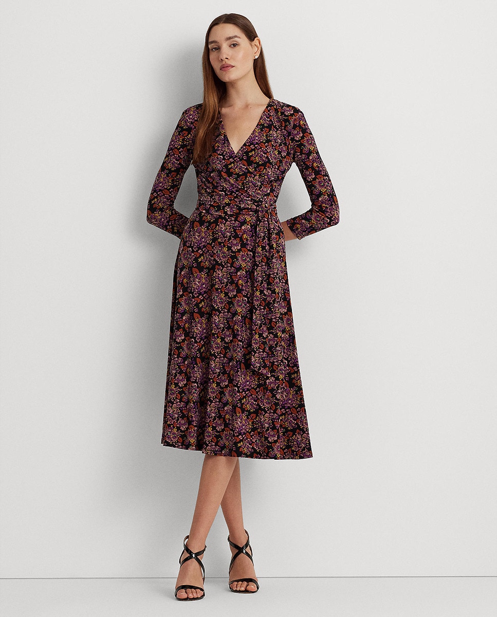 Robe midi à motif