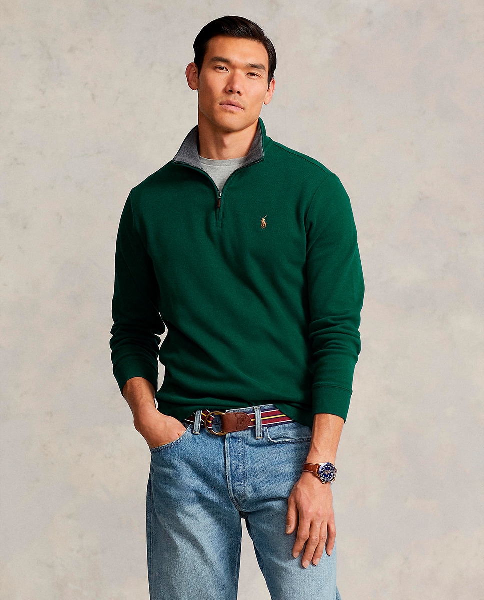 Pull à col montant zippé