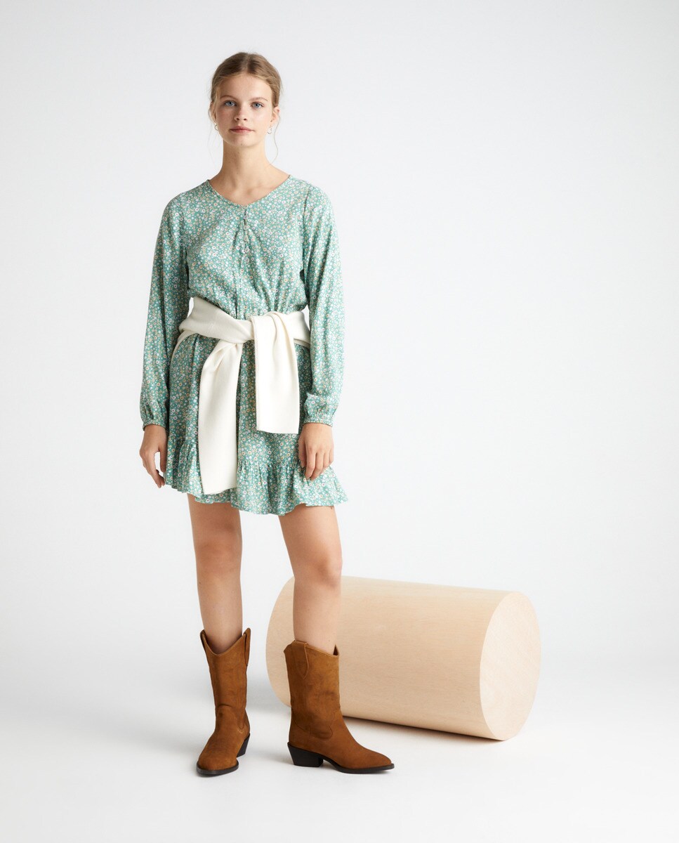 Robe midi imprimé floral