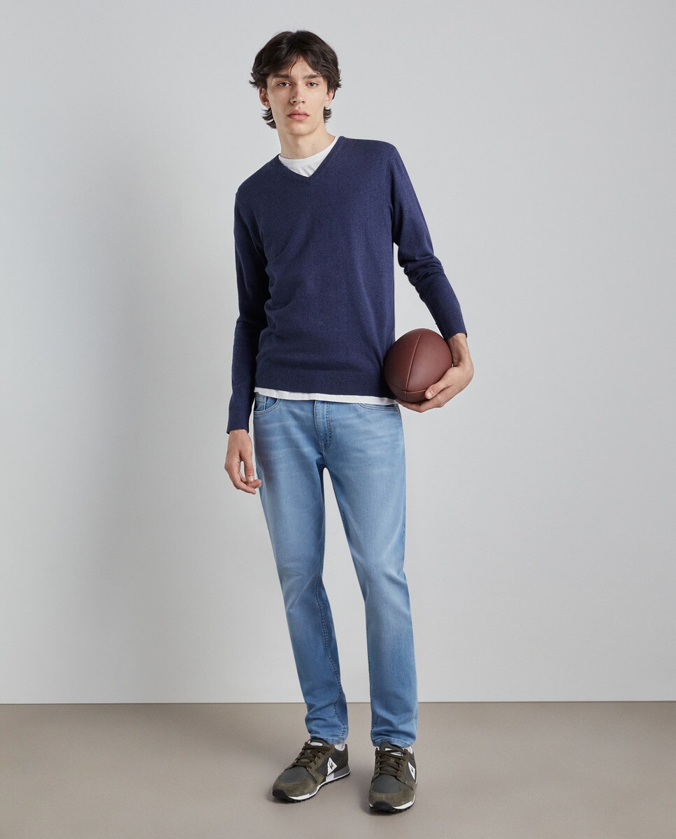 Jean knit slim