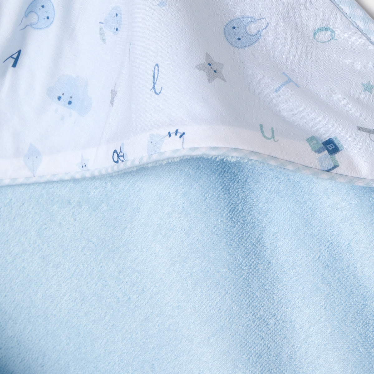 Capa de Banho Abecedário Estampado Celeste Celeste-3