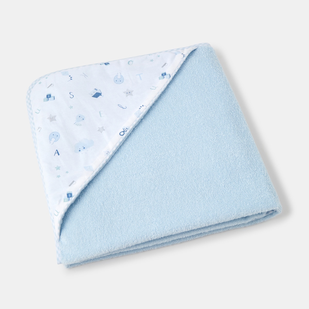 Capa de Banho Abecedário Estampado Celeste Celeste-1