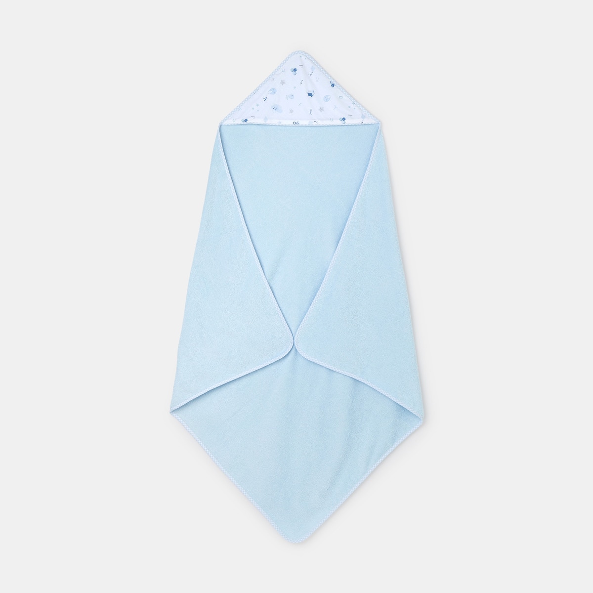 Capa de Banho Abecedário Estampado Celeste Celeste-2