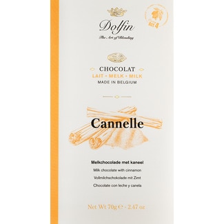 Chocolate de Leite com Canela tablete 70 g - Dolfin
