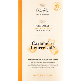 Chocolate de Leite com Caramelo Salgado tablete 70 g - Dolfin