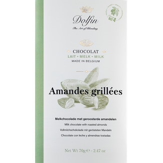 Chocolate de Leite com Amêndoas tablete 70 g - Dolfin