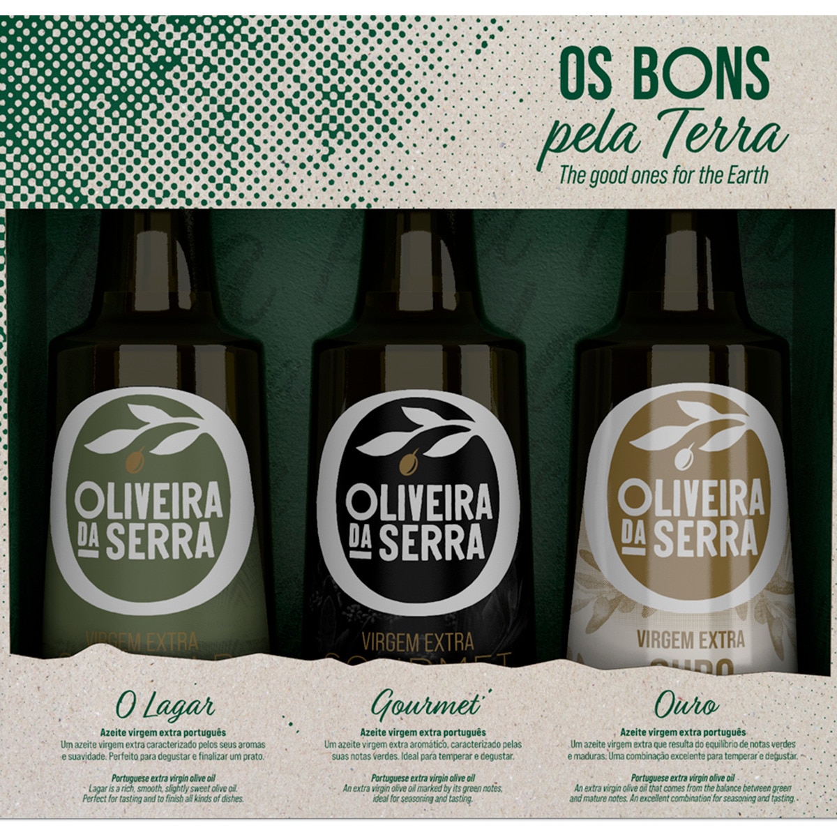 Azeite Virgem Extra Pack 3 unidades garrafa 250 ml
