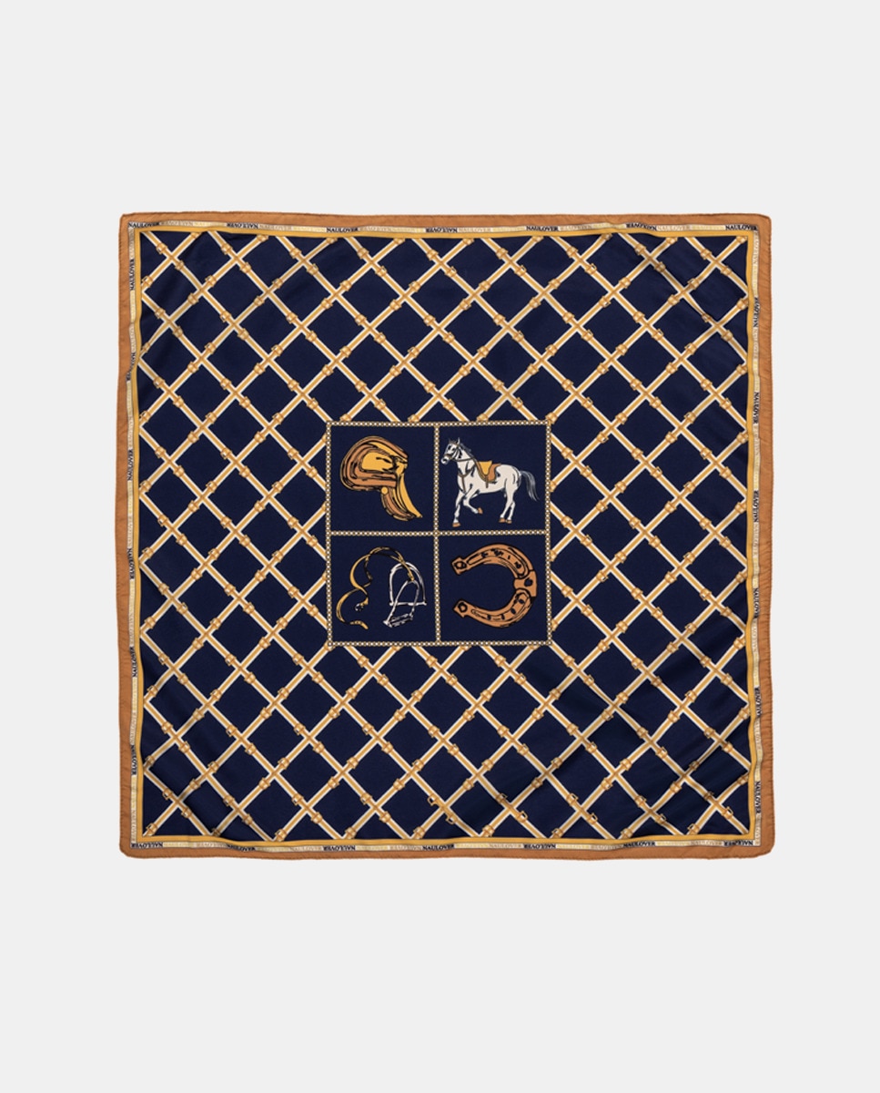 Foulard à imprimé géométrique