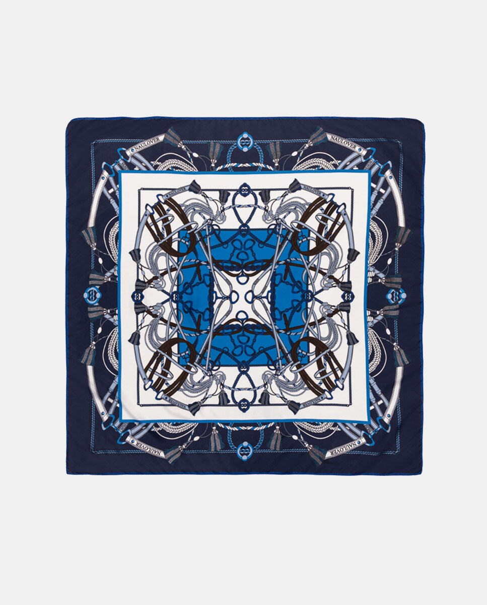 Foulard effet double foulard