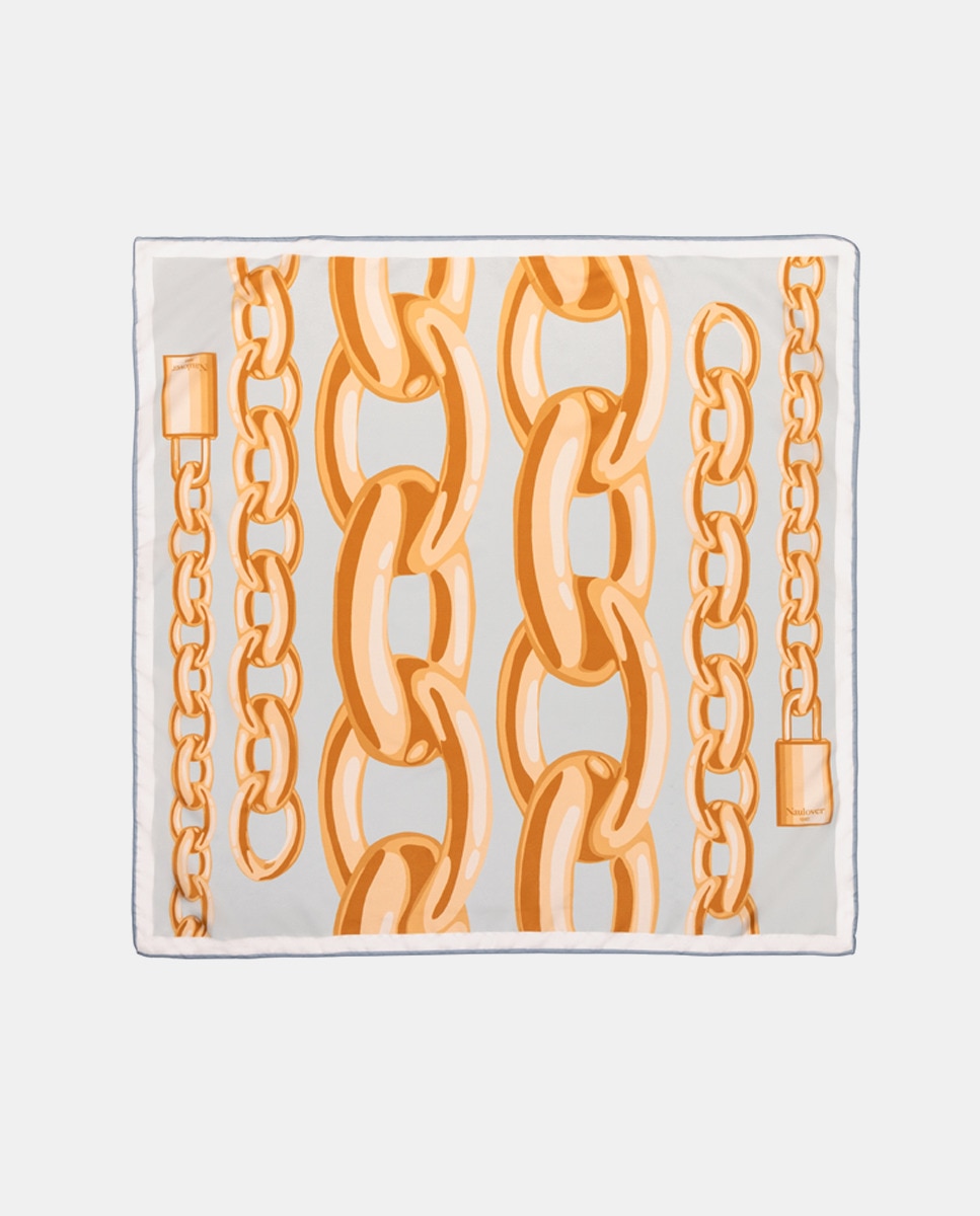 Foulard à imprimé chaînes