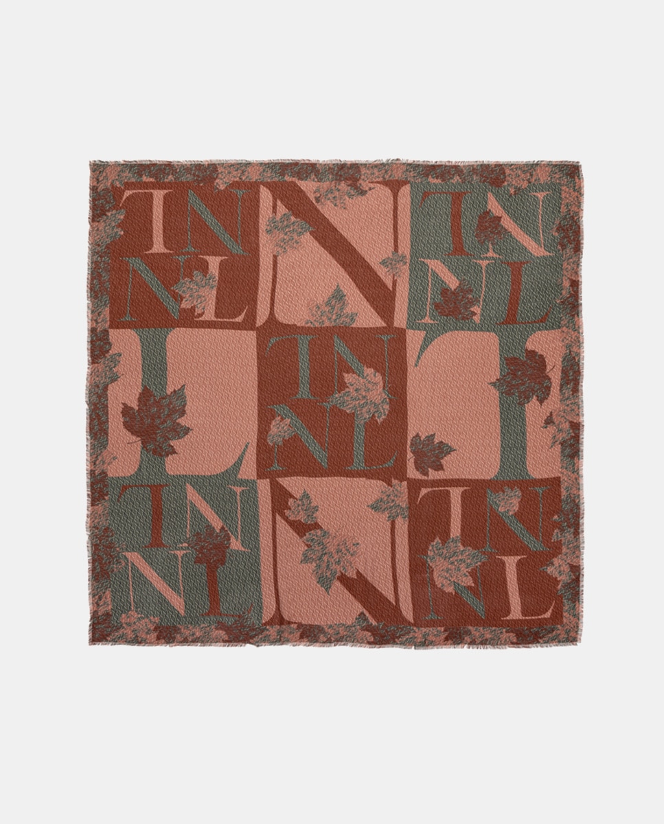 Grand foulard à imprimé patchwork