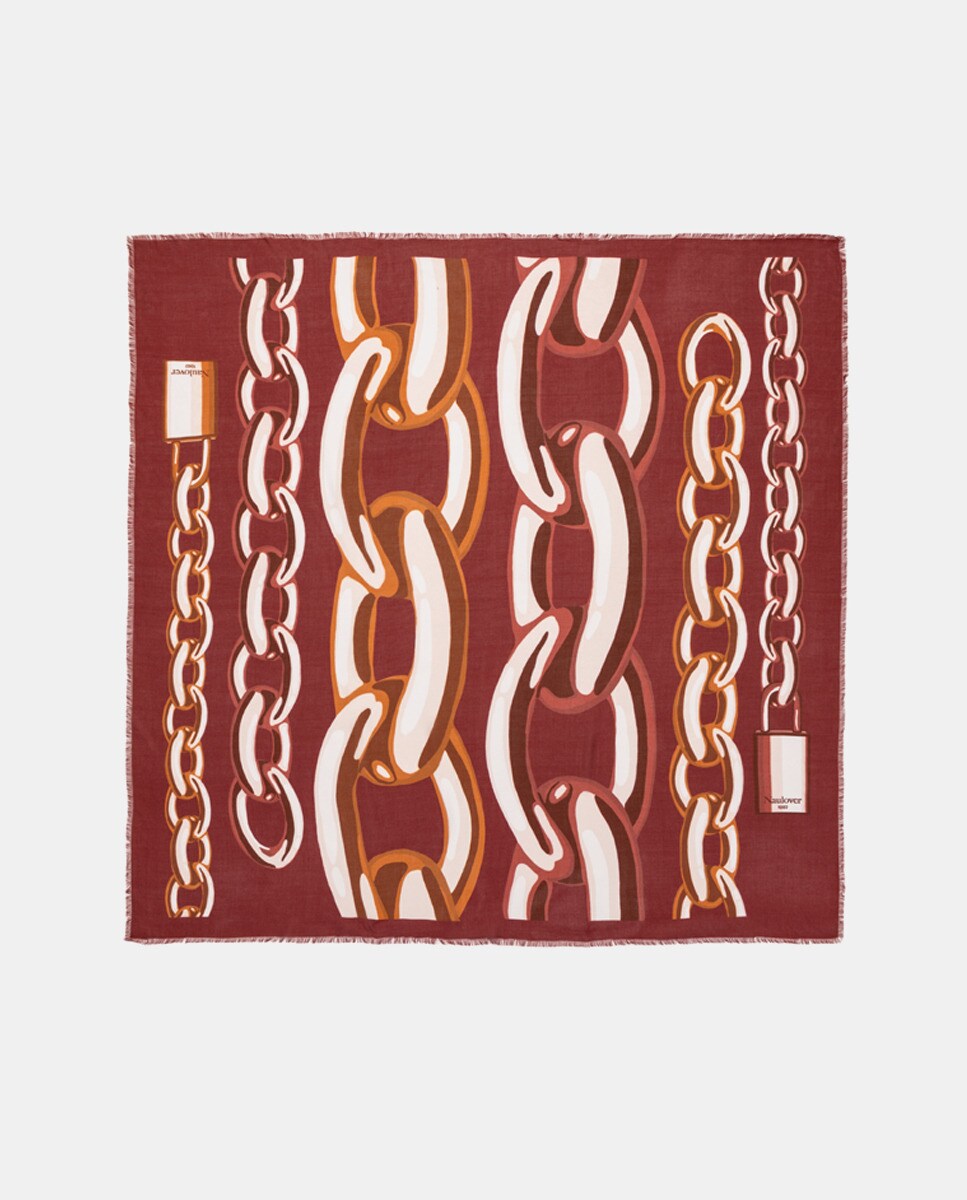 Foulard à imprimé chaînes