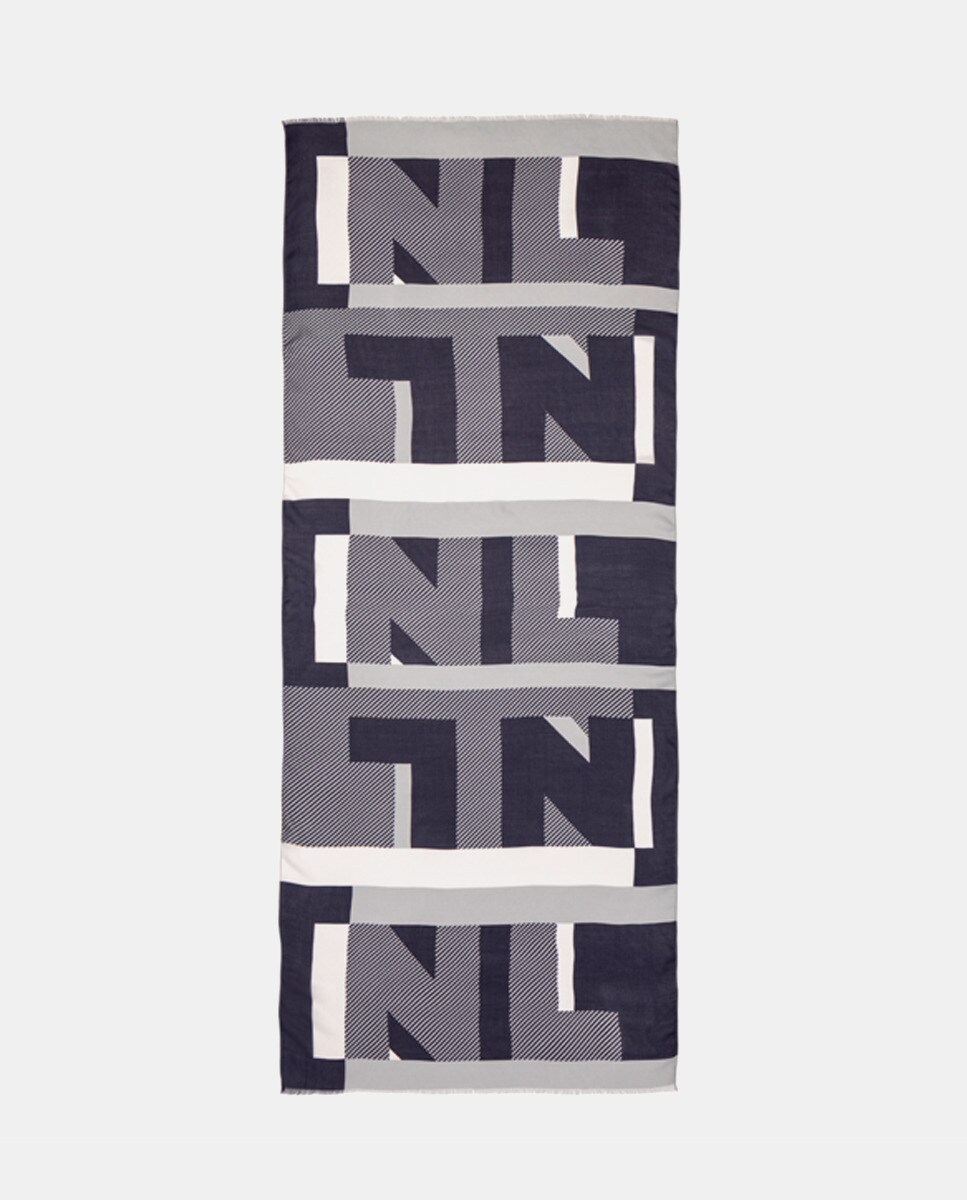 Foulard imprimé logos