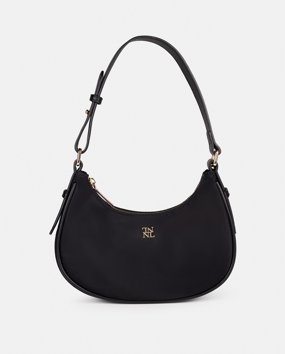 Sac porté épaule moyen en nylon avec bandoulière amovible