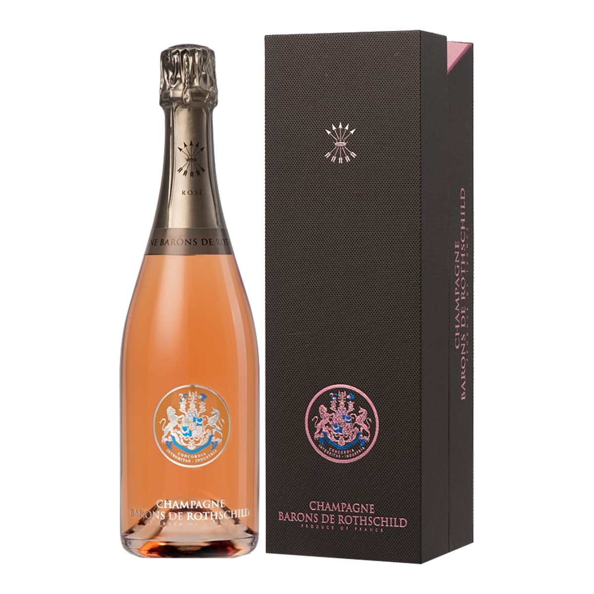 Estuche Champagne rosé Barons de Rothschild 1