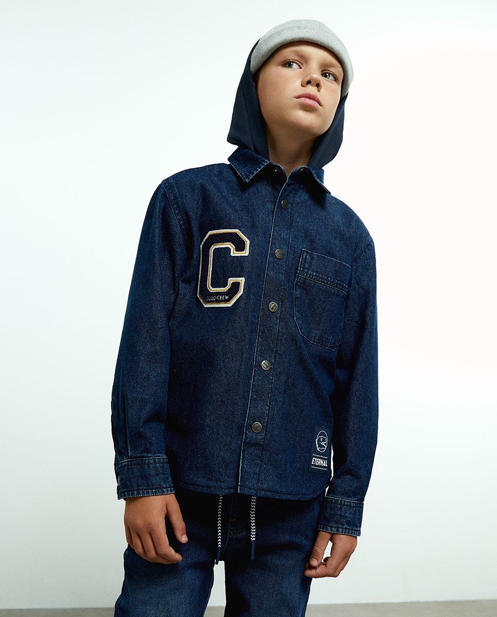 Surchemise doublée denim