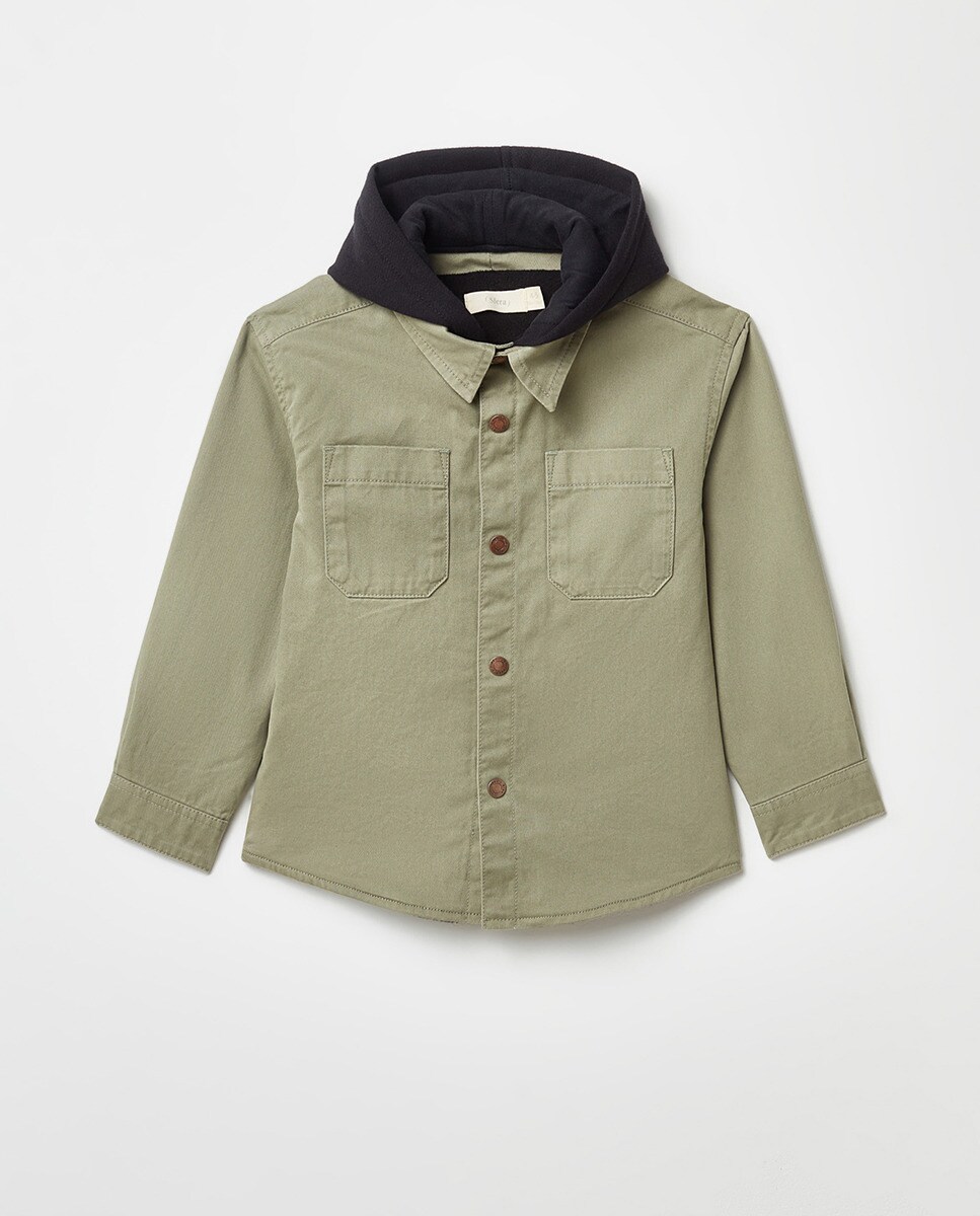 Surchemise doublée twill