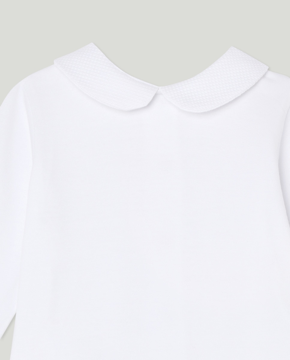 Body de Bebé com Manga Comprida Branco-3