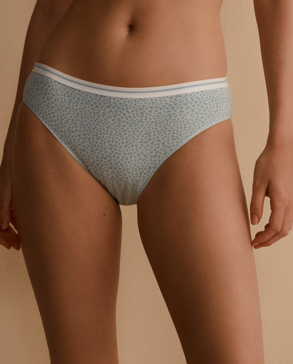 Lot de trois culottes classiques tachetées