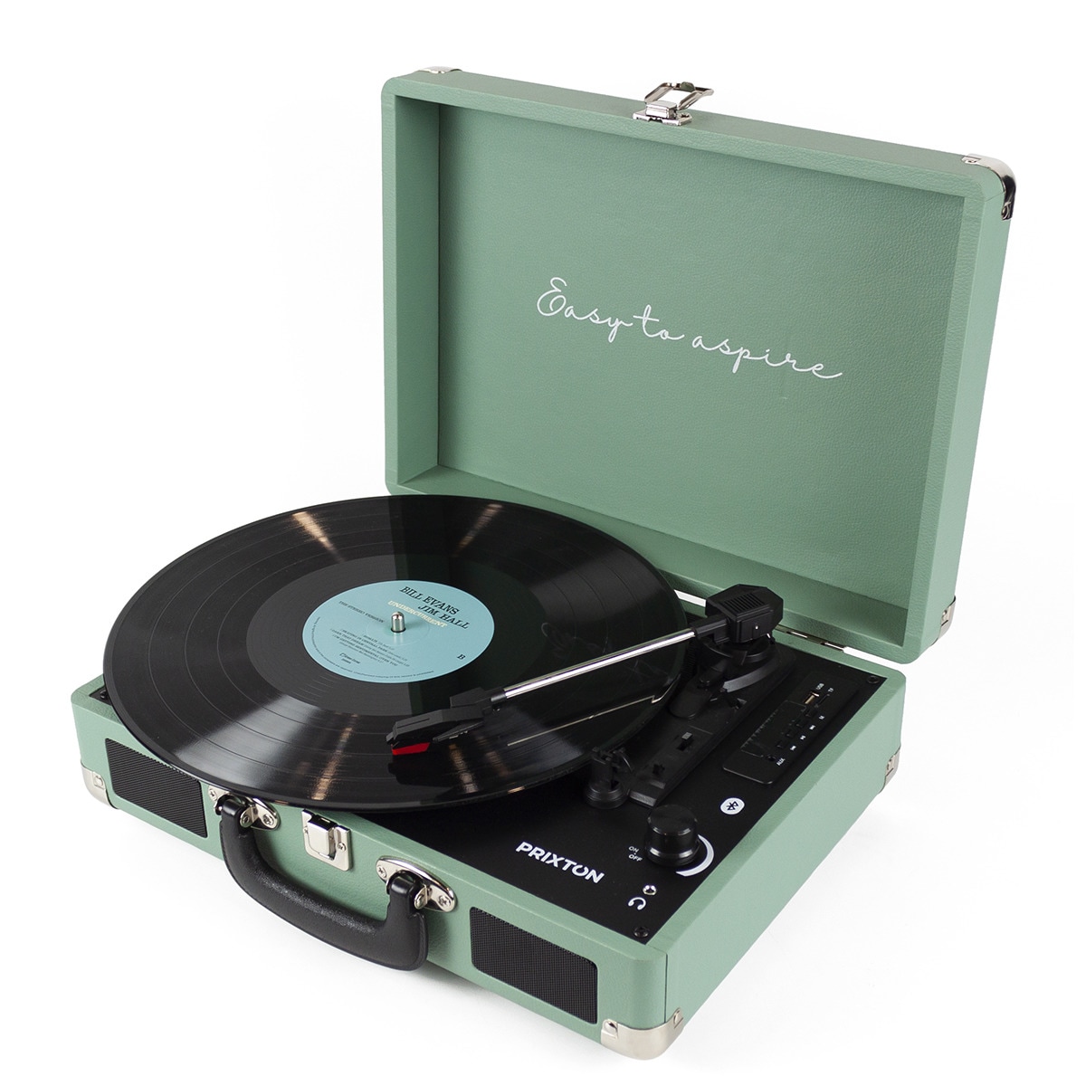 Tocadiscos convertidor Prixton VC400 Bluetooth Mint-4