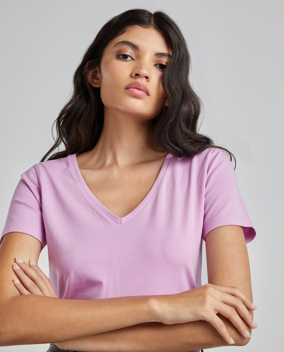 Tshirt basic à manches courtes