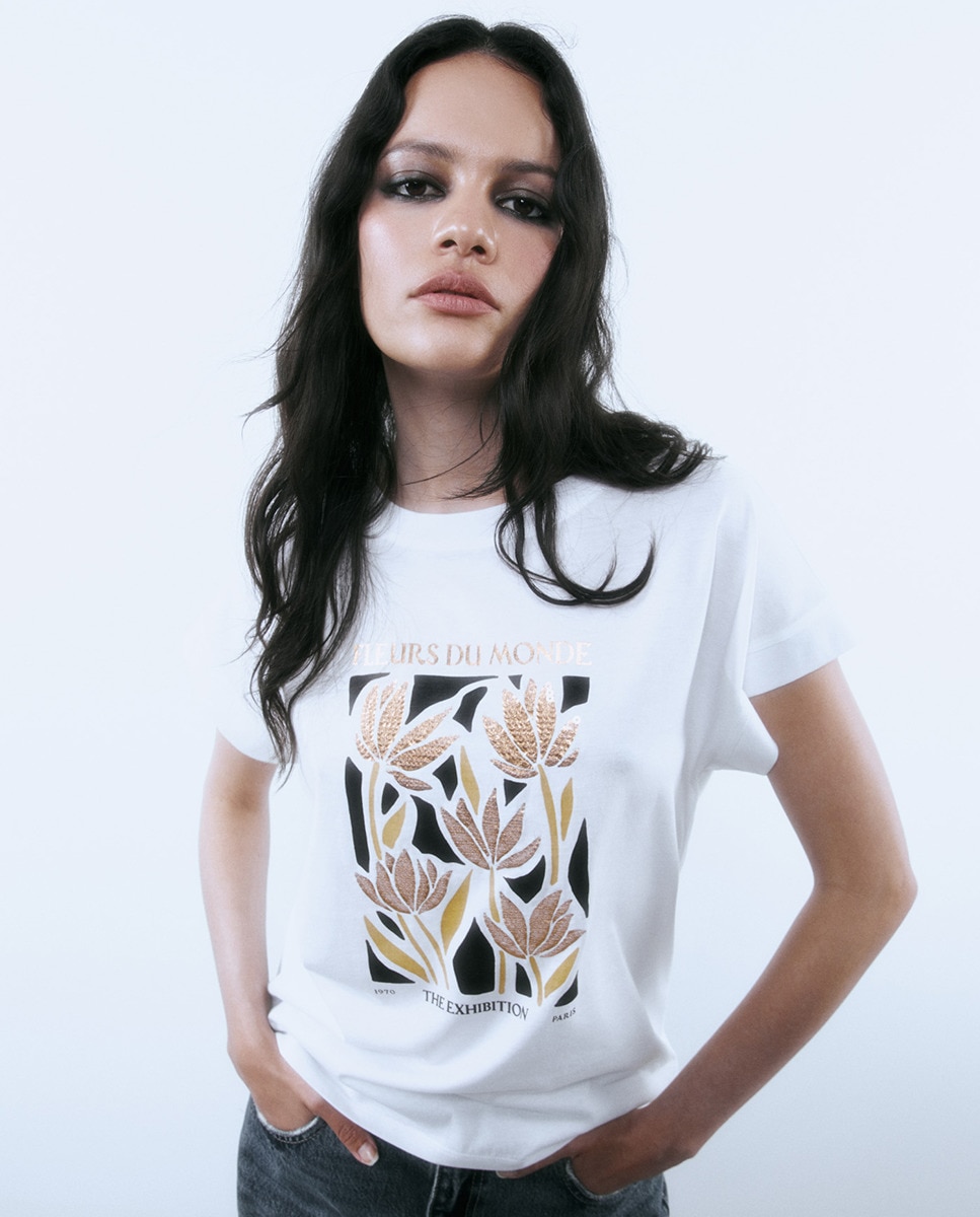 Tshirt pailleté devant