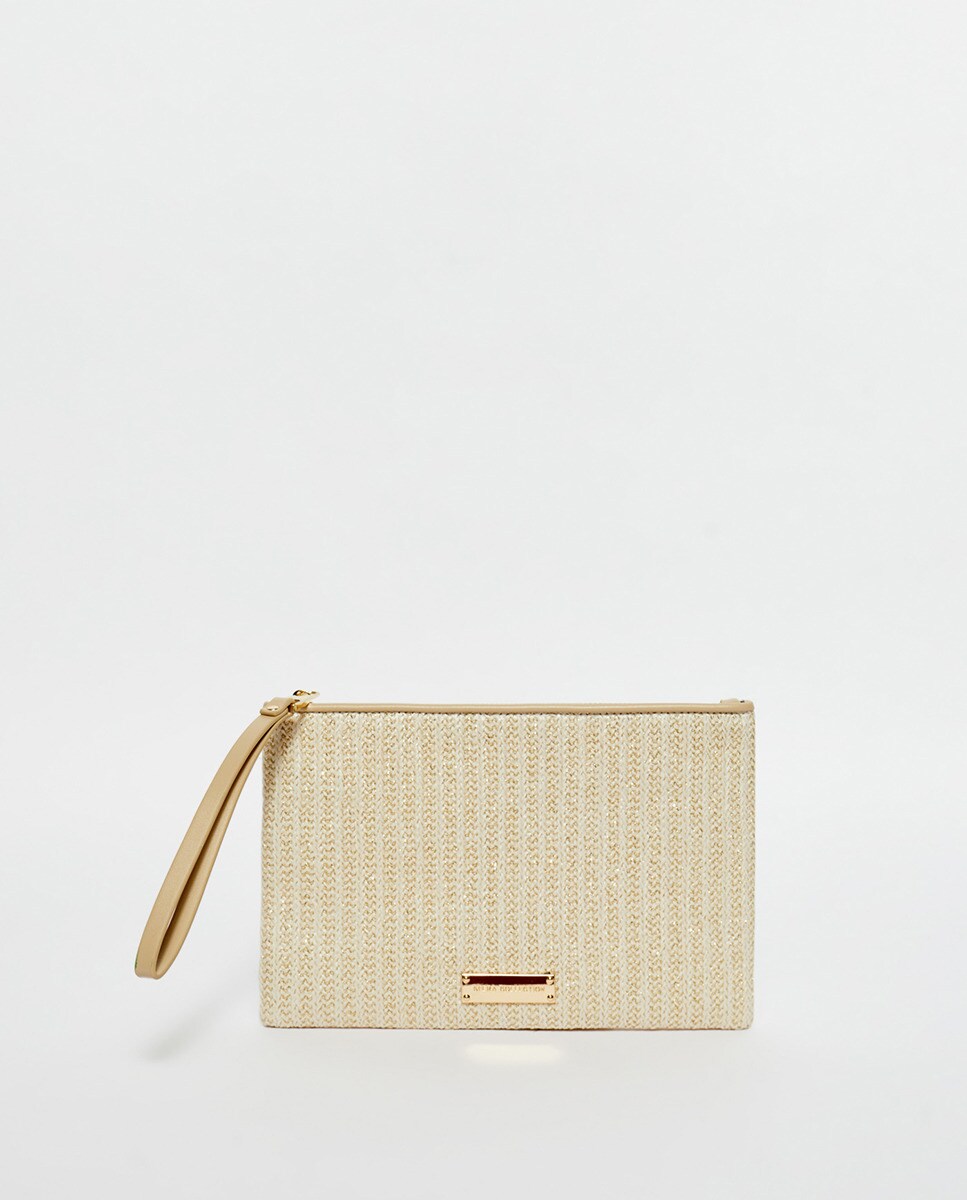 Ptemonnaie raphia brillant