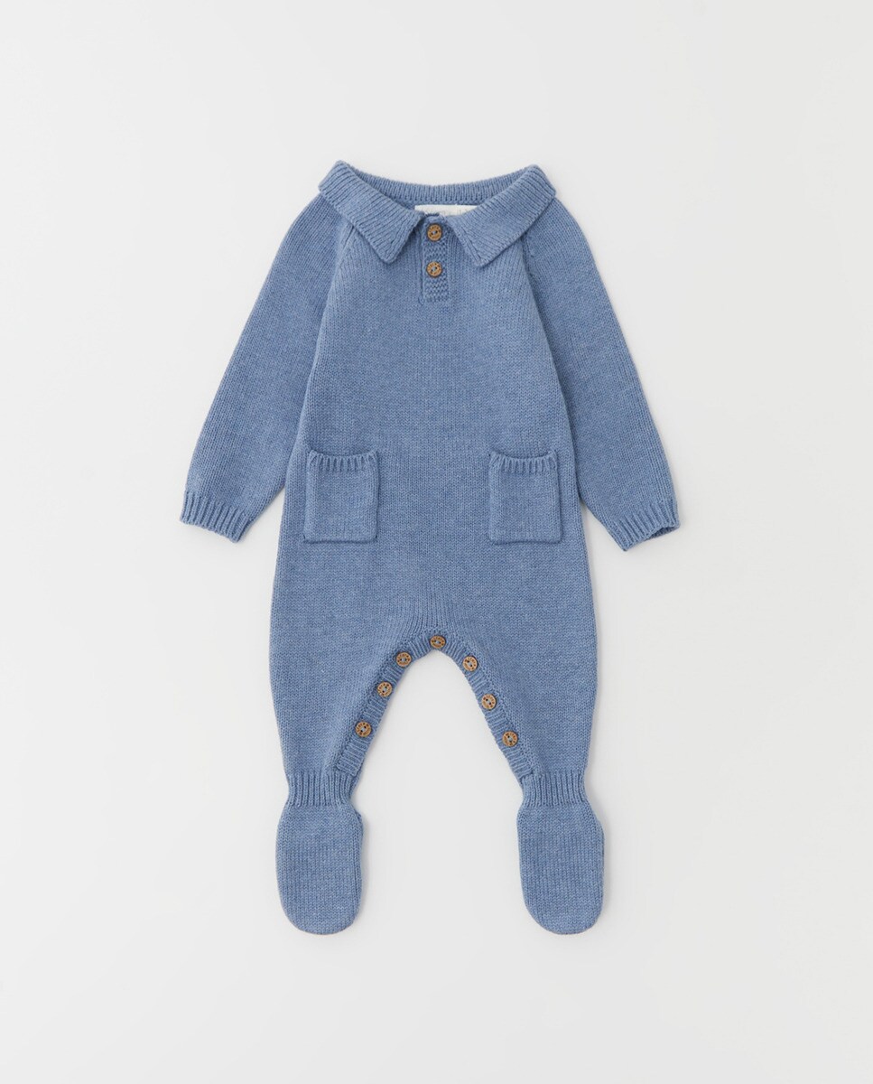 Grenouillère maille col