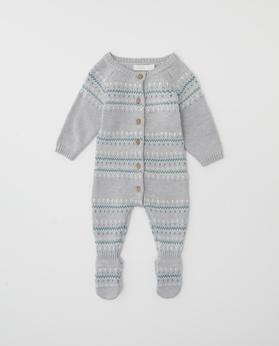 Grenouillère maille jacquard