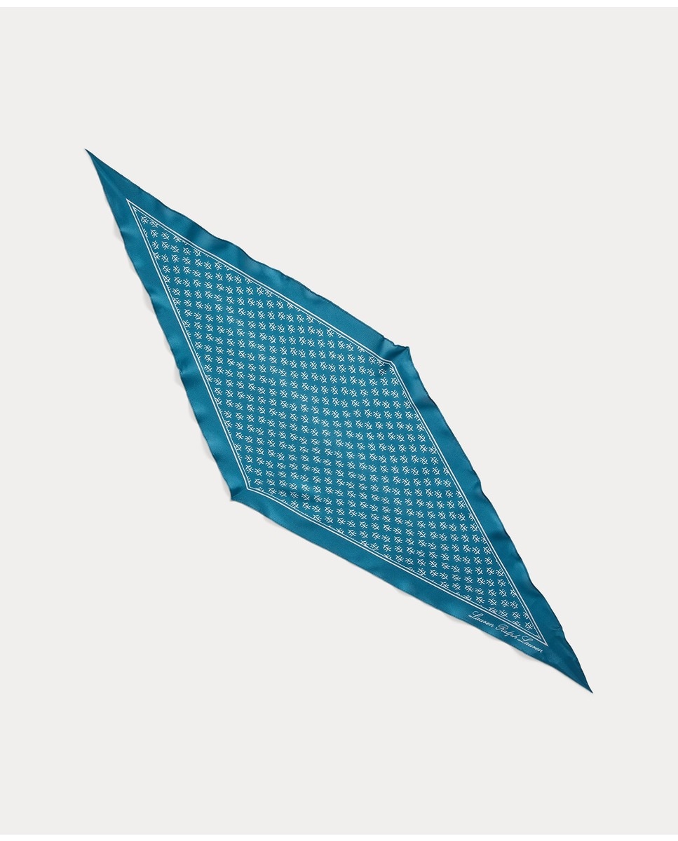 Foulard en soie imprimé fantaisie