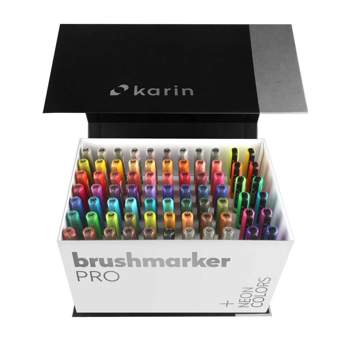 Pack 72 rotuladores lettering +3 blenders Brushmarker pro Karin Multicolor-2