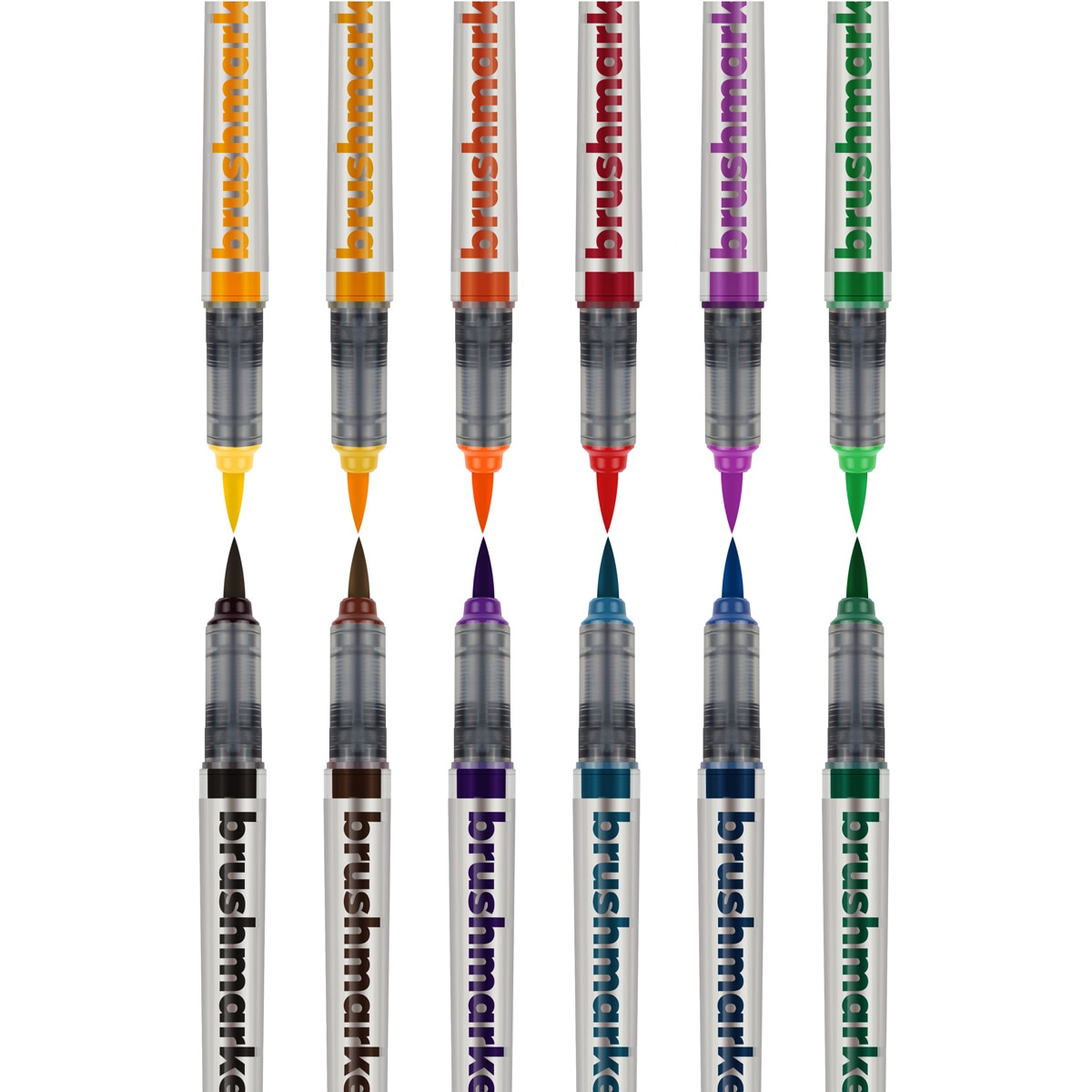 Set 12 Marcadores Lettering Cores Basicas Brushmarker Pro Karin Multicolor-3