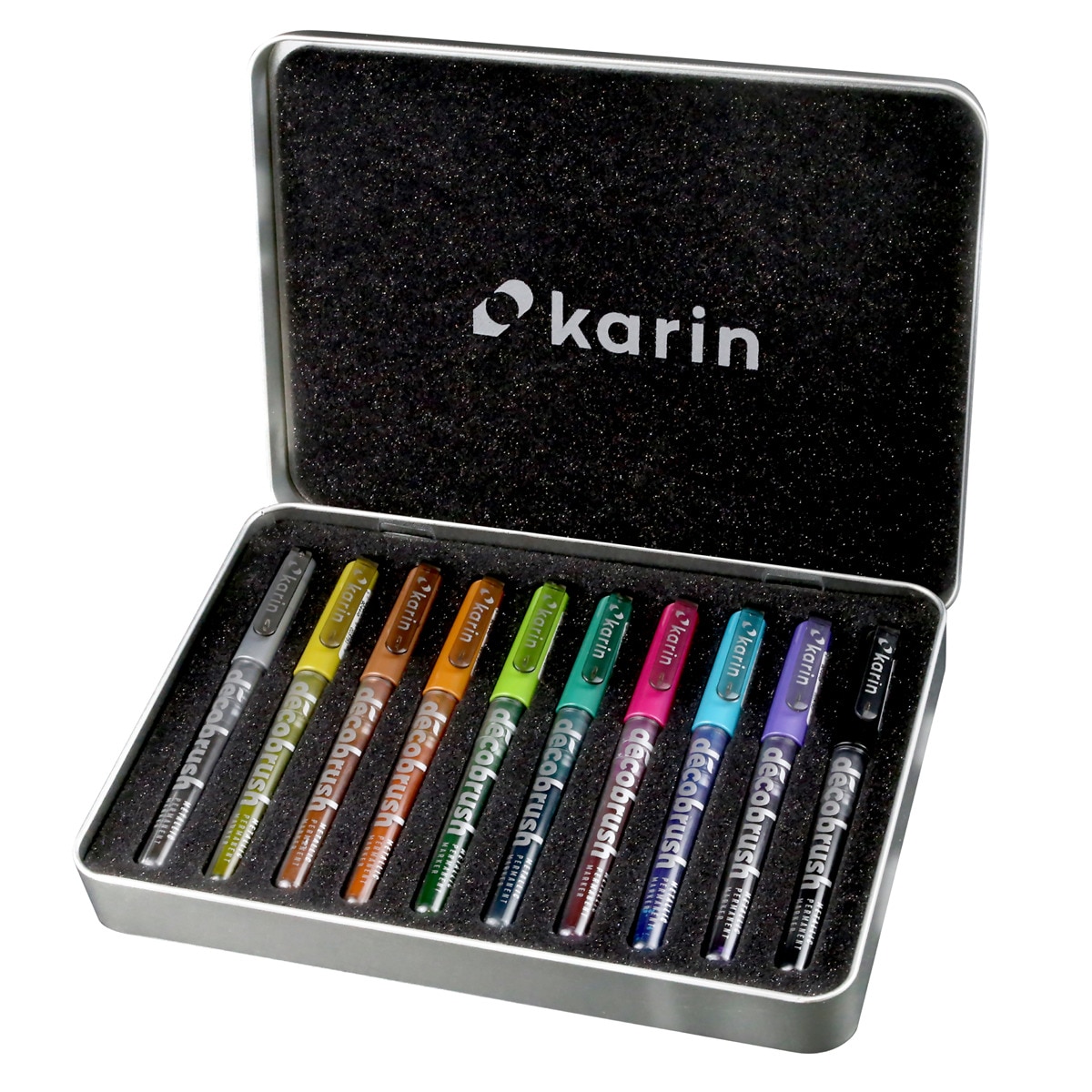 Rotuladores  lettering   set metallico 10 piezas  Karin Multicolor-1