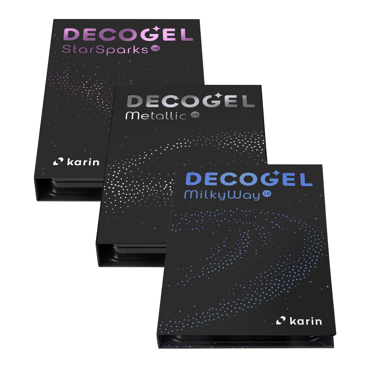 Set decogel 50 + 10 refills gratis pigmento metalico de Karin Multicolor-3