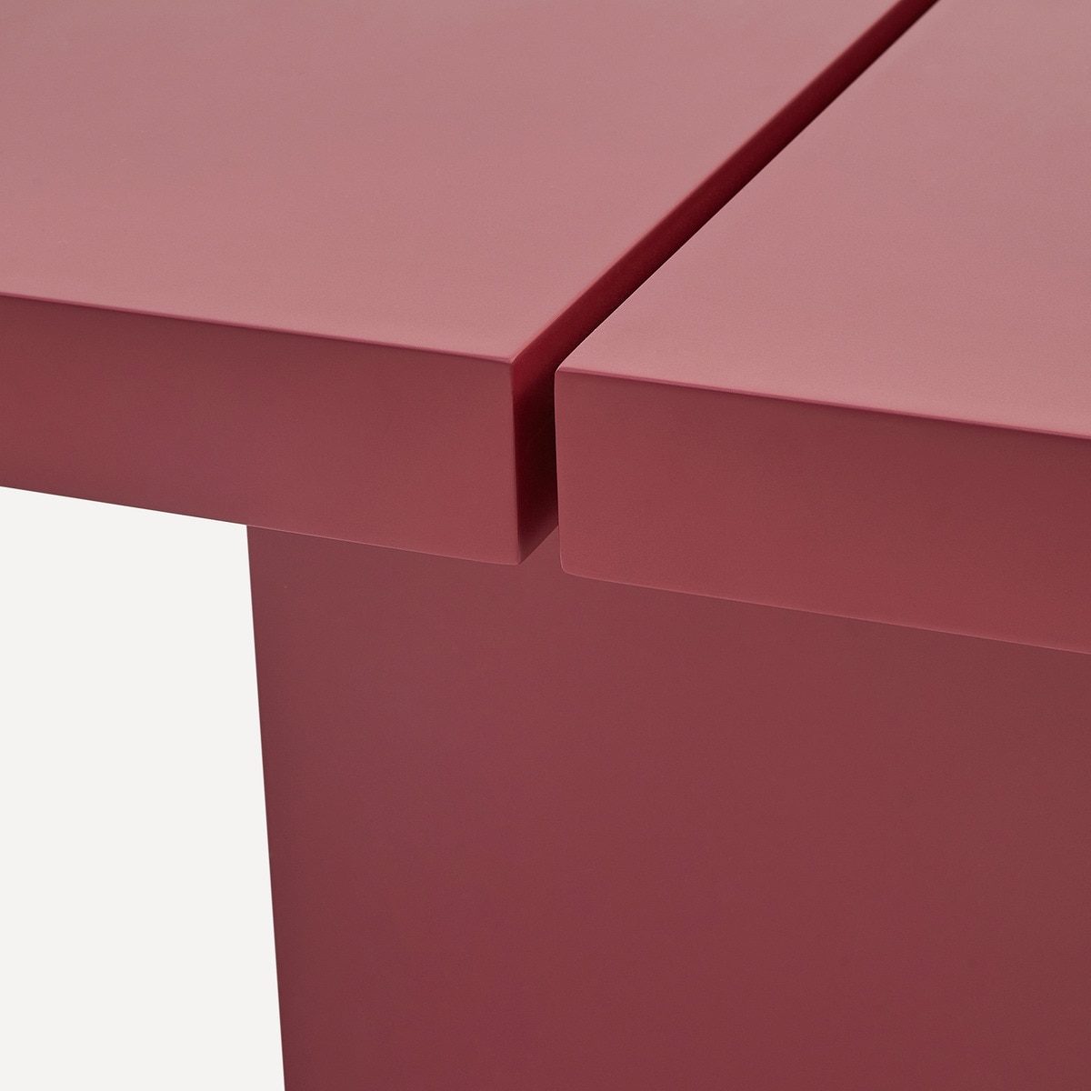 Mesa de centro rectangular en mate Lisboa Room - El Corte Inglés Burdeos mate-6