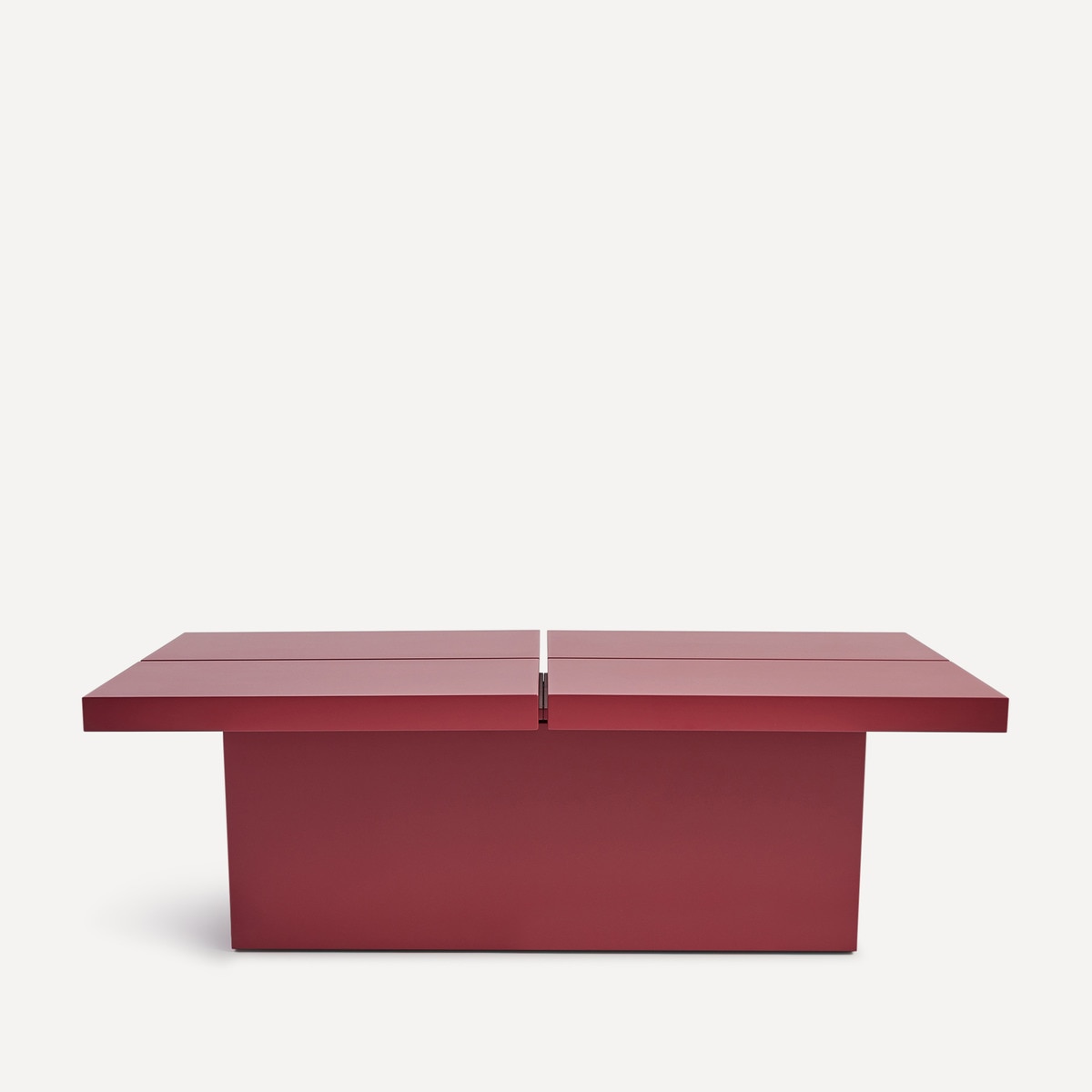 Mesa de centro rectangular en mate Lisboa Room - El Corte Inglés Burdeos mate-2