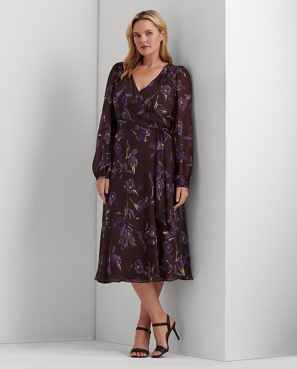 Robe midi à motif