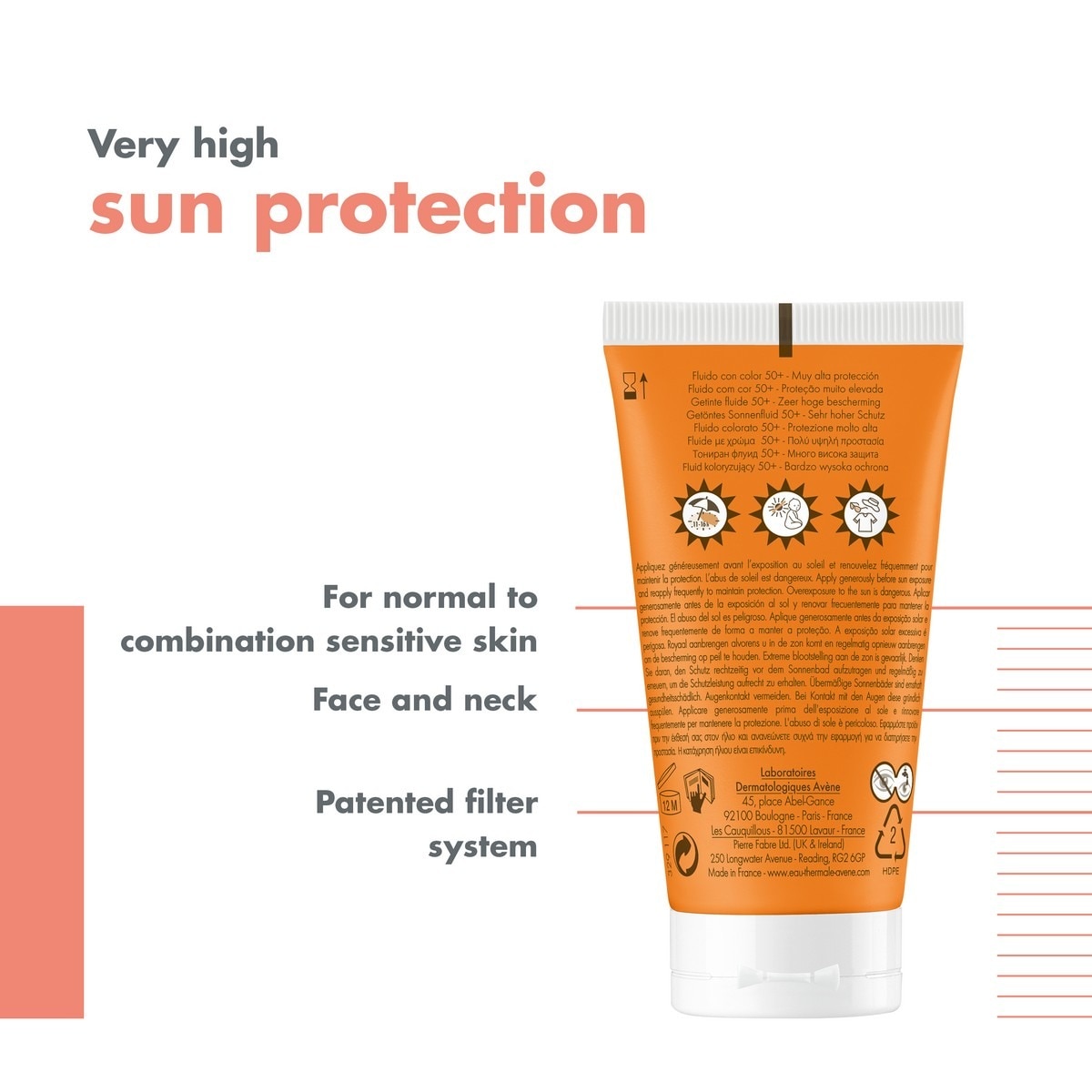 Emulsão com Cor Protecção Solar 50+ SP Avène 6