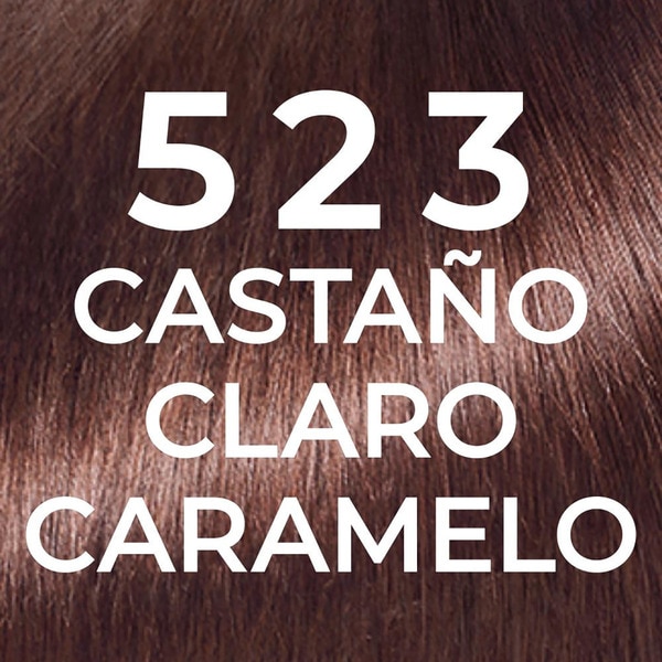 tinte temporal baño de color y brillo sin amoniaco nº 523 Castaño claro caramelo caja 1 unidad